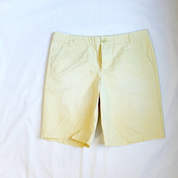 GAP Pants - Khakis By Gap Boyfriend Roll-Up Womens Yellow Cotton Shorts Size 6